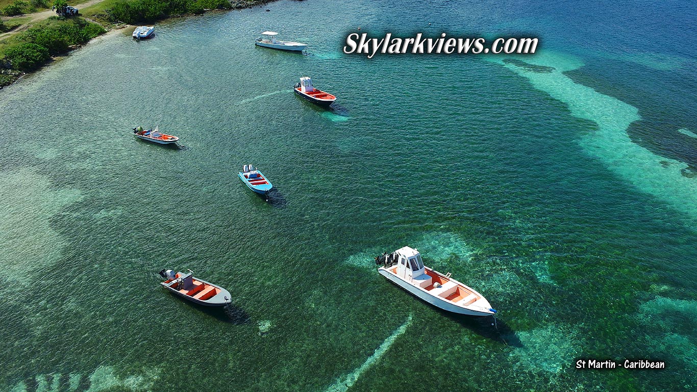 fishing boats - clear water